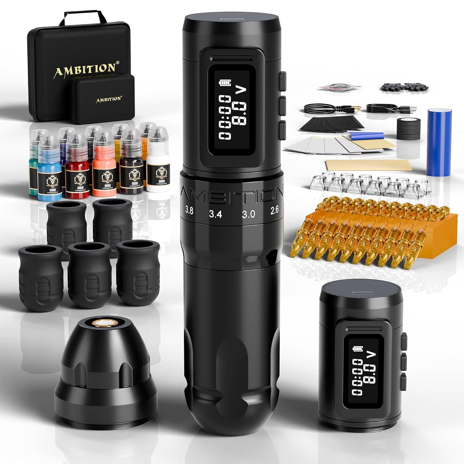 Tattoo Kit | Ambition Mars-U Wireless Tattoo Machine Kit 2
