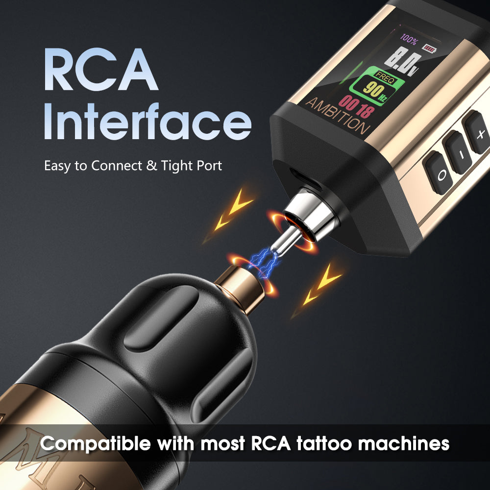 Fuente de alimentación para máquinas de tatuaje Ambition Korall Mini RCA 