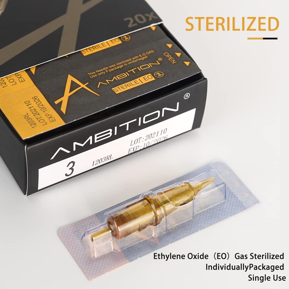 Agujas para tatuajes Ambition Glory Tattoo Cartridge Round Shader