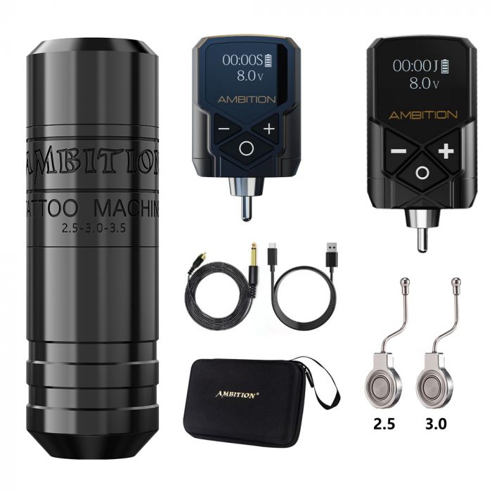 Ambition Wireless Tattoo Pen Machine 2.5-3.5MM Strokes Length | Torped 28MM