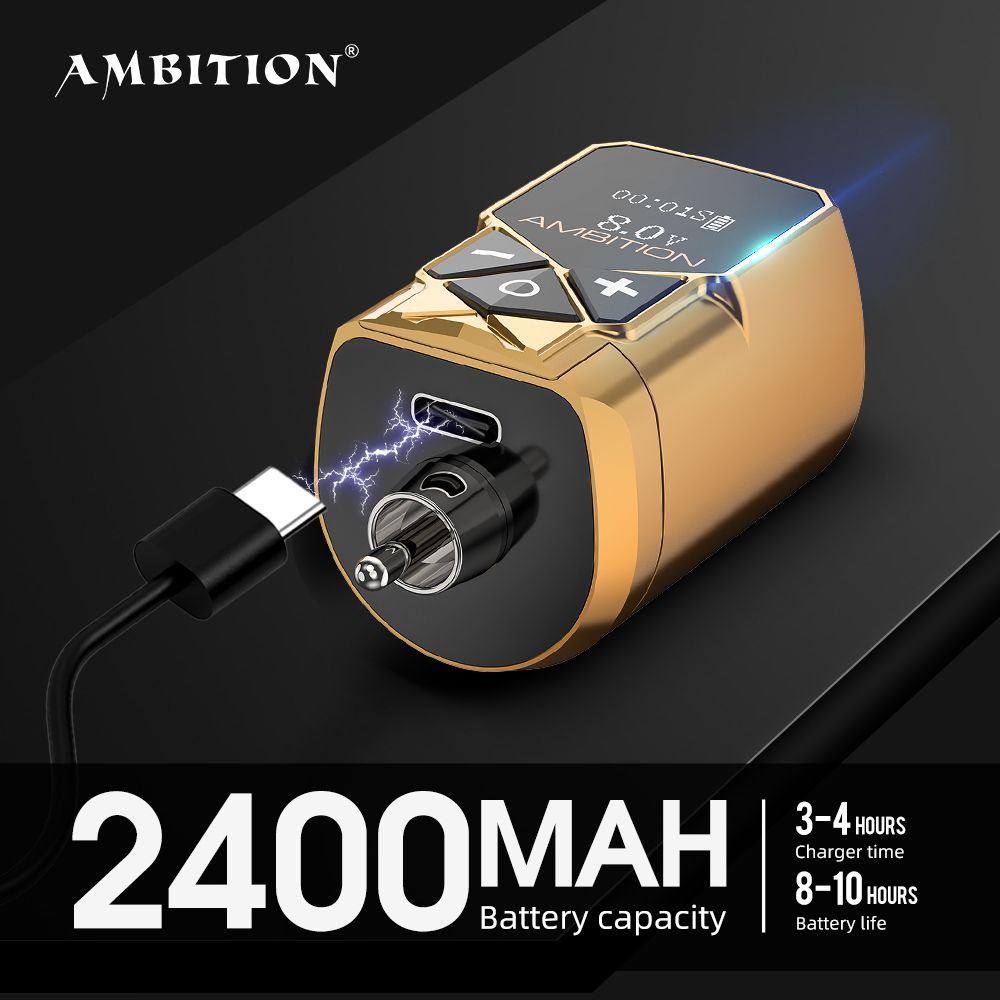 Ambition Kuark Mini RCA Tattoo Power Supply