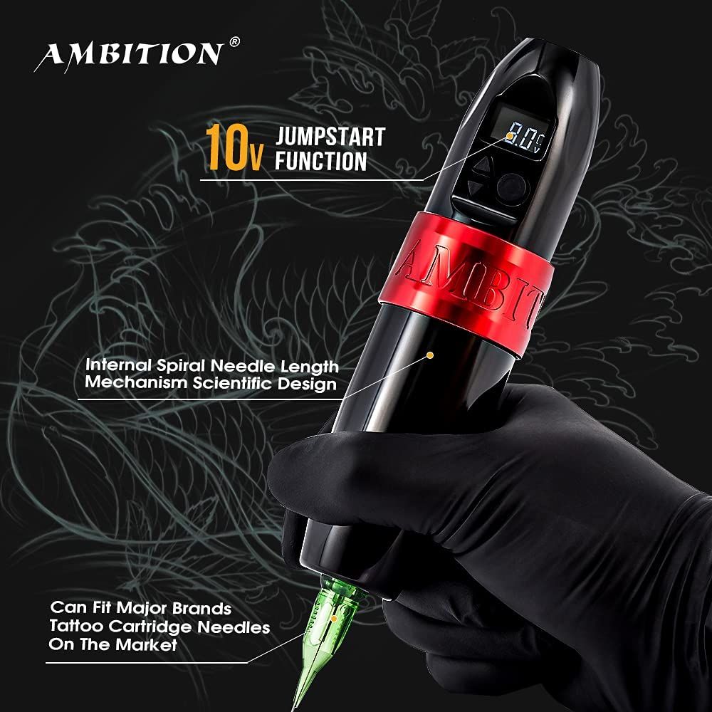 Tattoo Kit | Ambition Troll Wireless Tattoo Machine Kit