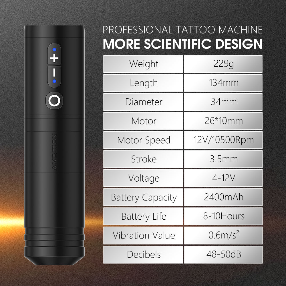 Ambition Ninja Max Wireless Tattoo Pen Machine